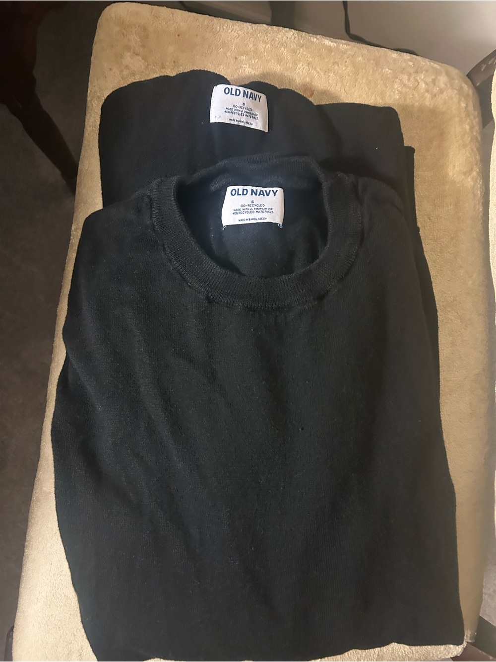 2 old navy crew sweaters sz s